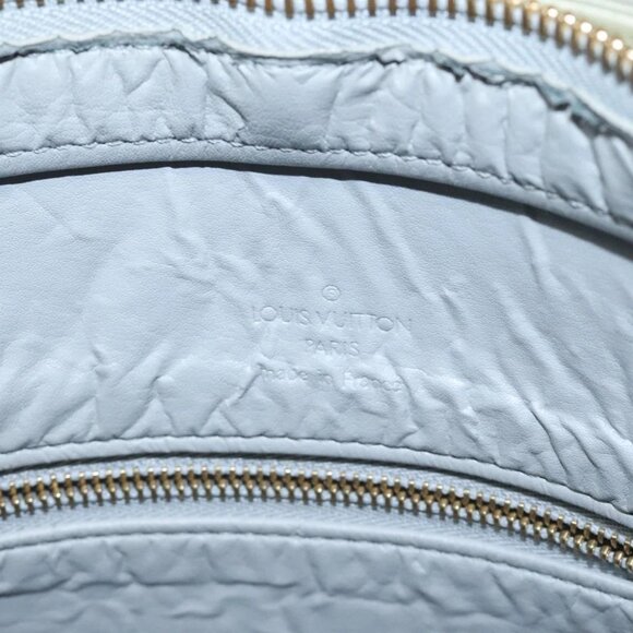 LOUIS VUITTON Monogram Vernis Houston Hand Bag Gris - Picture 13 of 14